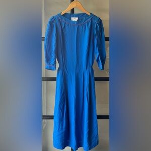 Darling Vintage Cobalt Blue Silk Dress